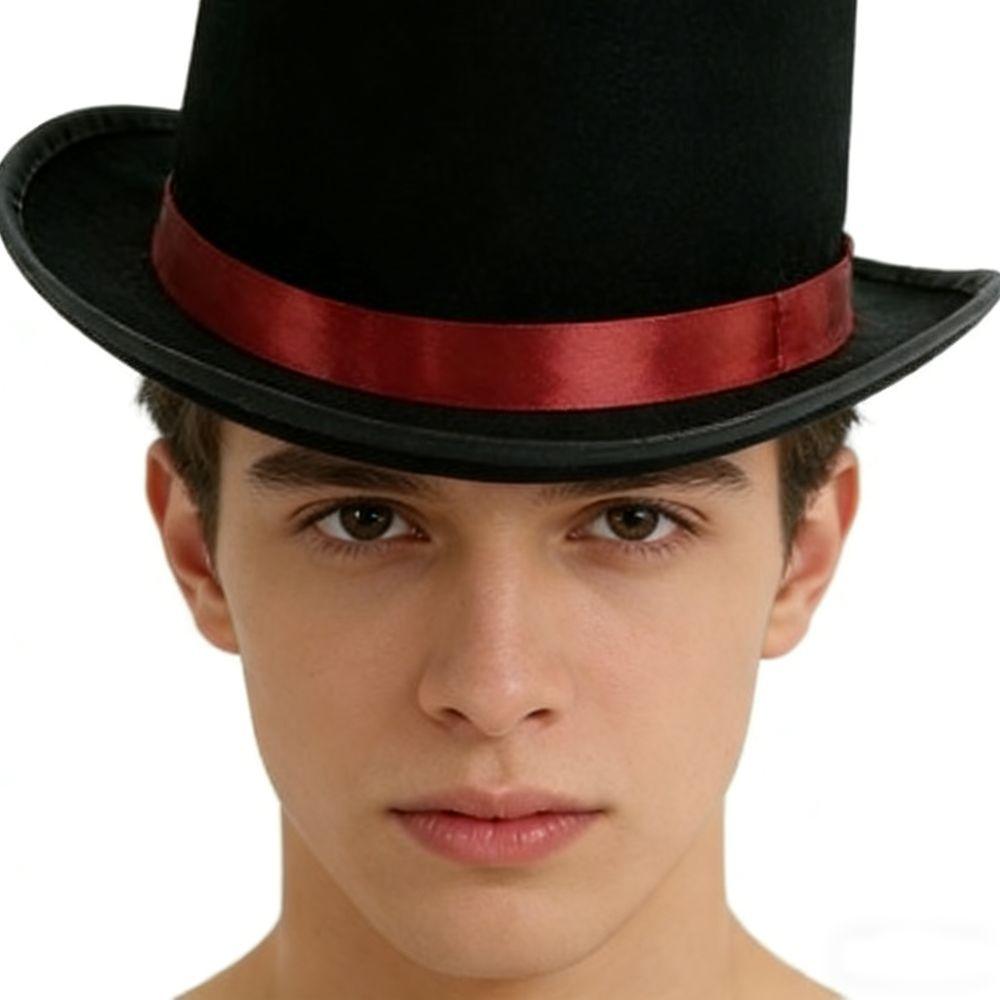 Carnival Dress Up Magician Hat Stage Performance Masquerade Cosplay Felt Cap Decoration Role Play Party Hat Party