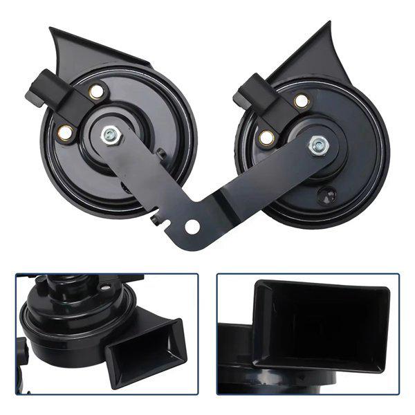 One Pair 110966000B Dual-Tone Snail Horn with Bracket for Tesla MODEL 3