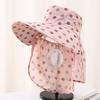 Premium summer sun hat, large brim, UV protection, face cover, shawl, neck protection, sun protection hat, sunshade tea picking women's hat