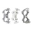 Double Lock Aluminum Stage Light Hook Clamp Featuring Tool Easy Installation & High Load Capacity for 25-30mm Tubes
