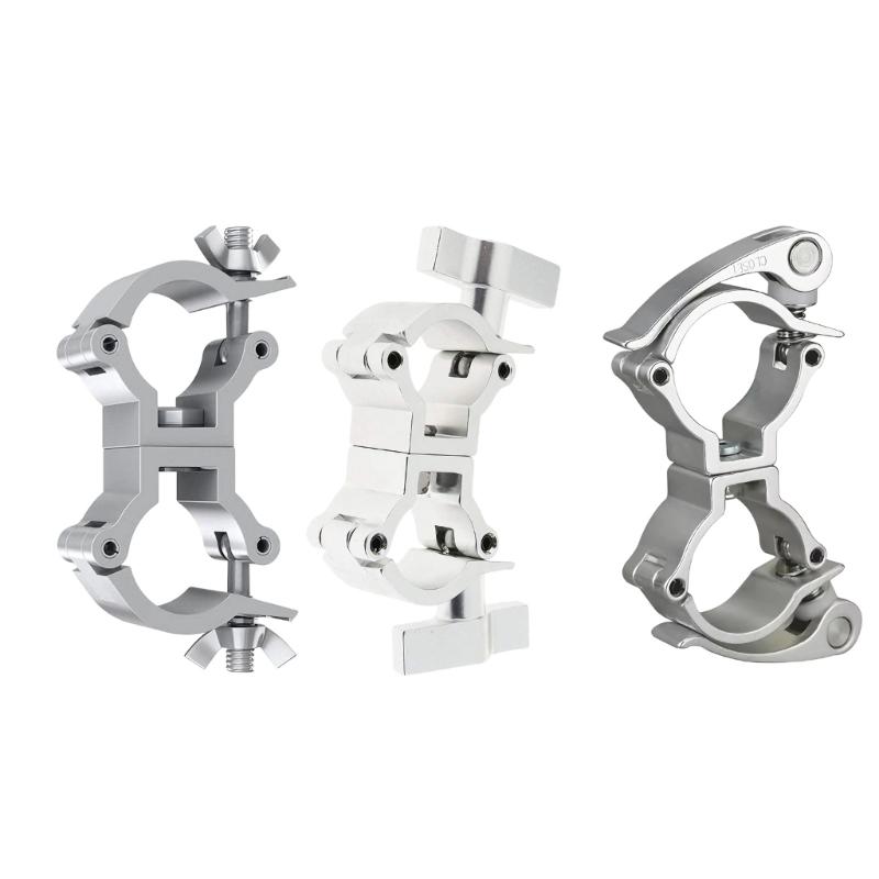 Double Lock Aluminum Stage Light Hook Clamp Featuring Tool Easy Installation & High Load Capacity for 25-30mm Tubes
