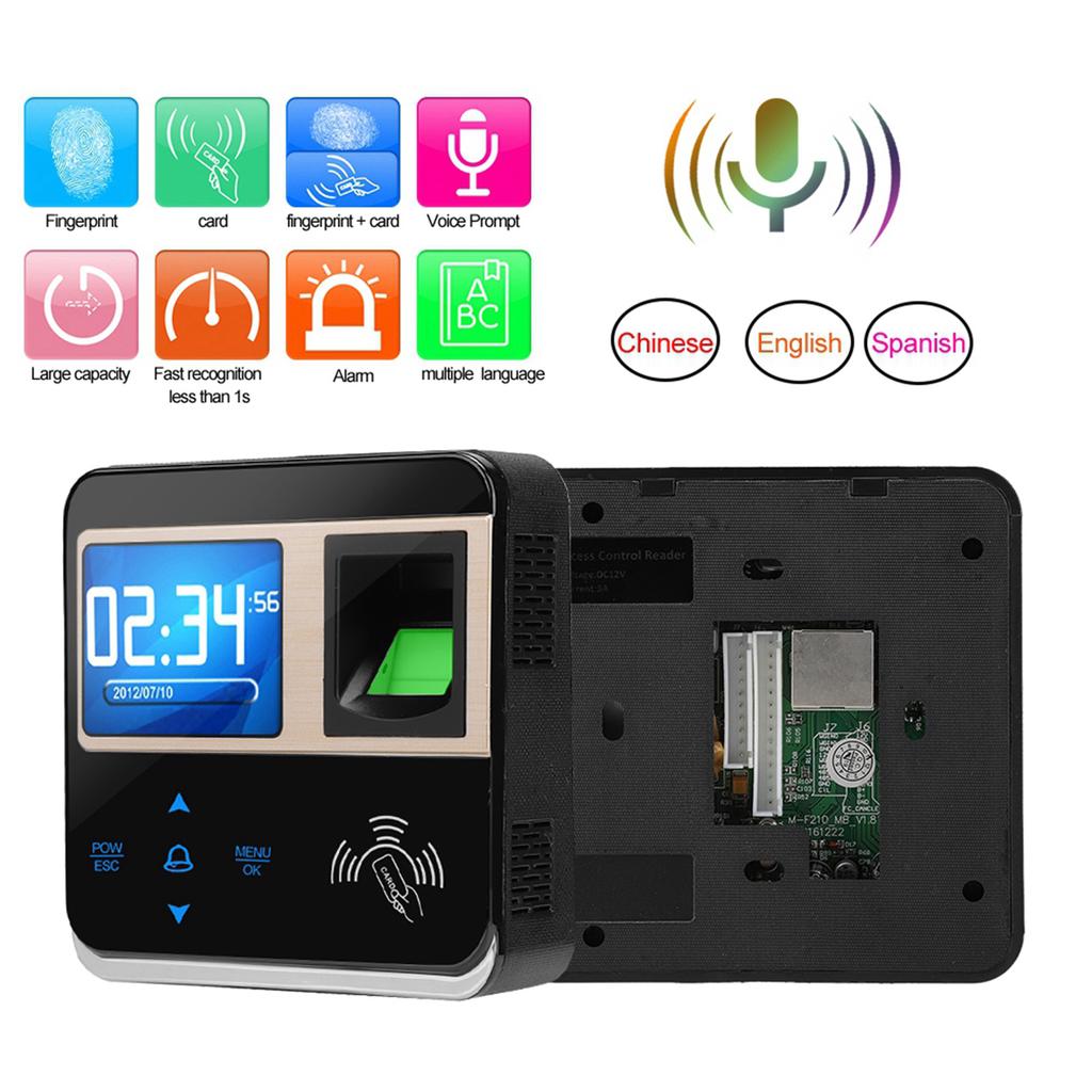 Biometric Fingerprint Time Access Control Employee Time Clock Attendance System( IC Card)