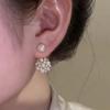 Lightweight Luxury Shiny Cubic Zirconia Faux Pearl Drop Earrings for Women Fashion Dangling… More