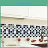 Elegant 3d Mosaic Self-adhesive Oil-proof Wall Sticker Set For Home Kitchen Decor