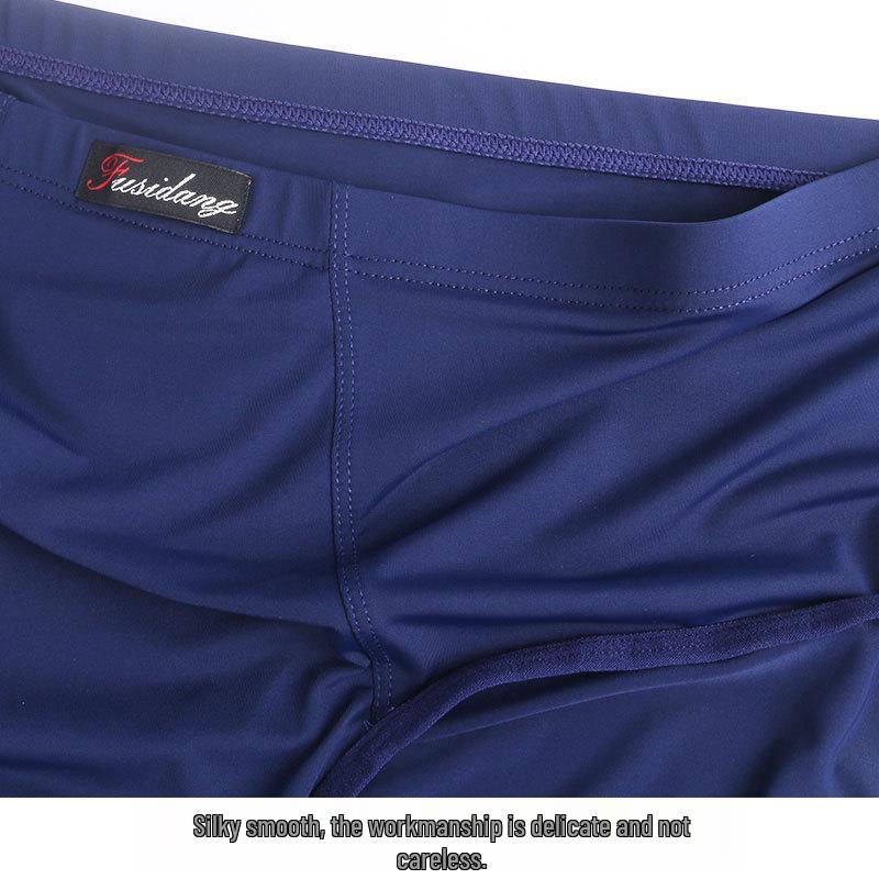 Ice Silk Plus Size Men's Quick-Dry Breathable Summer Briefs