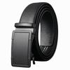 New Men'S Belt Cowhide Automatic Buckle Business Simple Versatile Trendy Belt Middle-Aged And Young Leather Belt Men