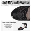 Sommer Hohl Mesh Dicken absätzen Sandalen Spitz Zehe Sexy Mode frauen Schuhe Weiche Oberfläche Weiche Unterseite Französisch Strass High-absätzen Sandalen