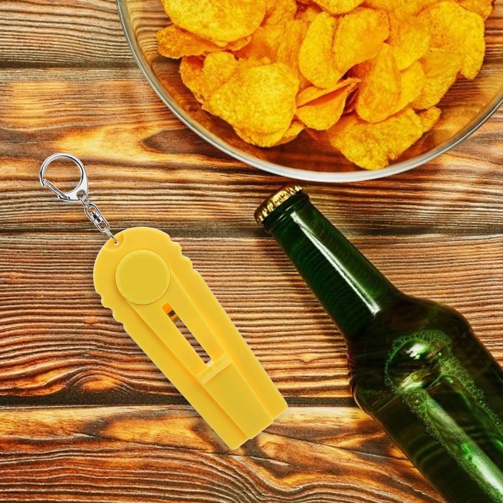 Flaskkastare Plast Järn Öppnare för Ölflaskor Bärbar Nyckelringdesign För Utomhus Camping Picknick Verktyg för Öppning av Drycker Hushåll