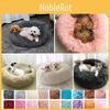 Cama de Pelúcia Lavável para Animais de Estimação Almofada Macia e Confortável Ideal para Cães e Gatos com Paredes em Forma de Ninho