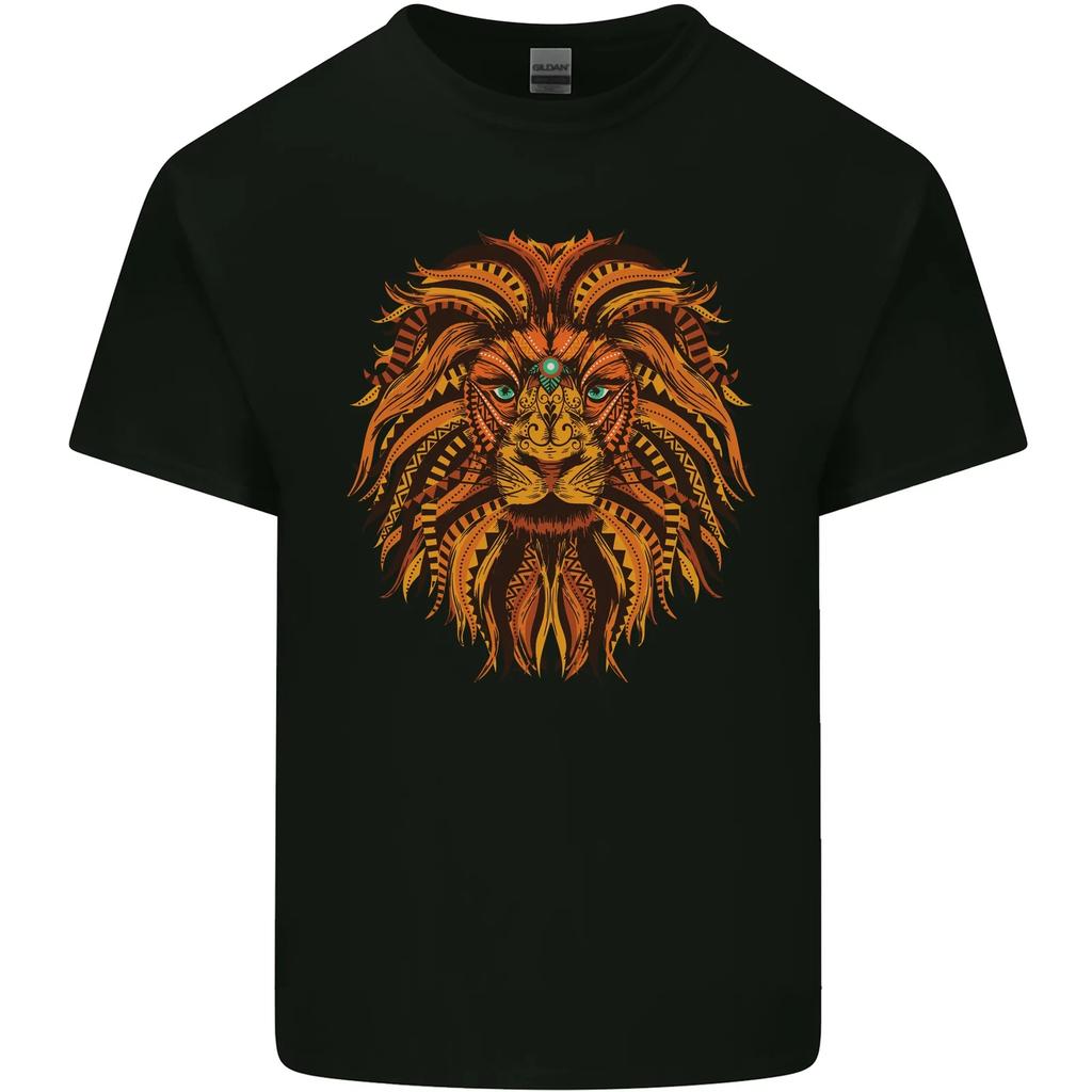 Mandala Art Lion Kids T-Shirt Childrens