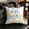 Lustiger Bfb X und Vier Kissenbezug Sofa Wohnzimmer Schlafzimmer Kopfteil Rückenlehne Kissen Quadratisches Kissen Nickerchenzeit