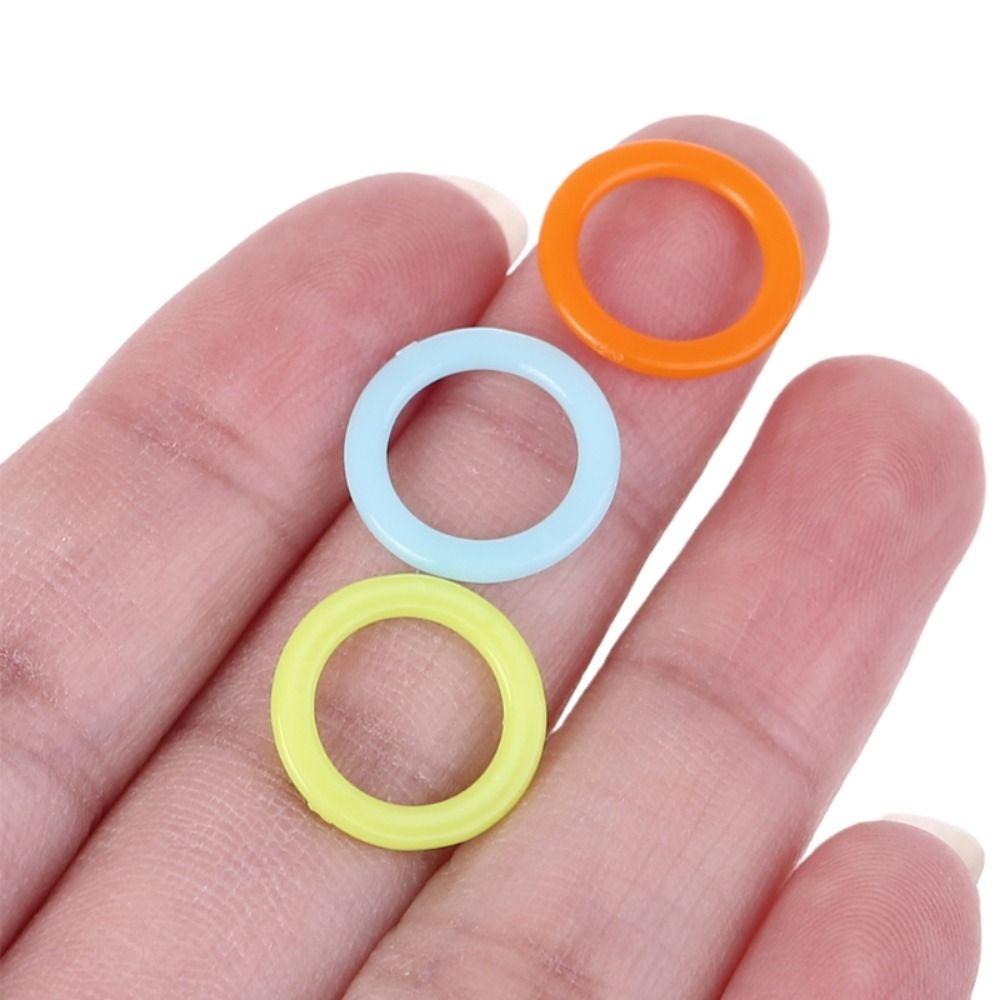 100 Pcs Colorful DIY Crochet Weave Knitting Marker Marking Ring Marking Circle Sewing Accessories