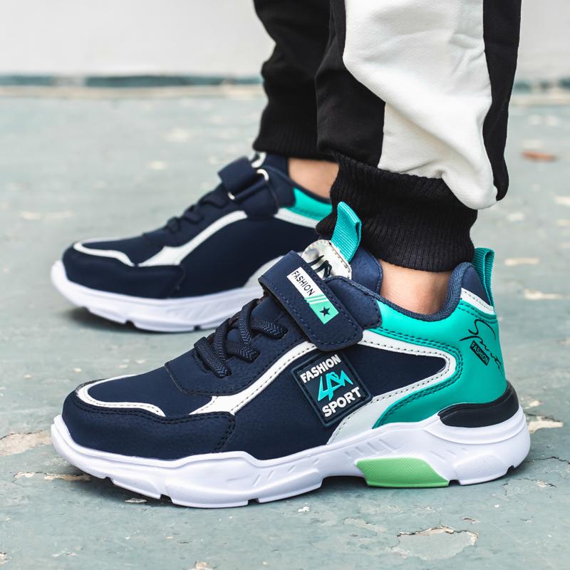 Utendørs vanntette løpesko i skinn Lette fritidssko Store gutter Jenter Sportssko