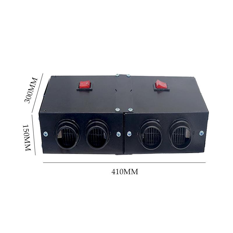 12V/24V Air Fan Parking Heater 1600W 4 Holes Car Heater Fast Heating Window Windshield Demister Defroster For Auto Car Truck Van