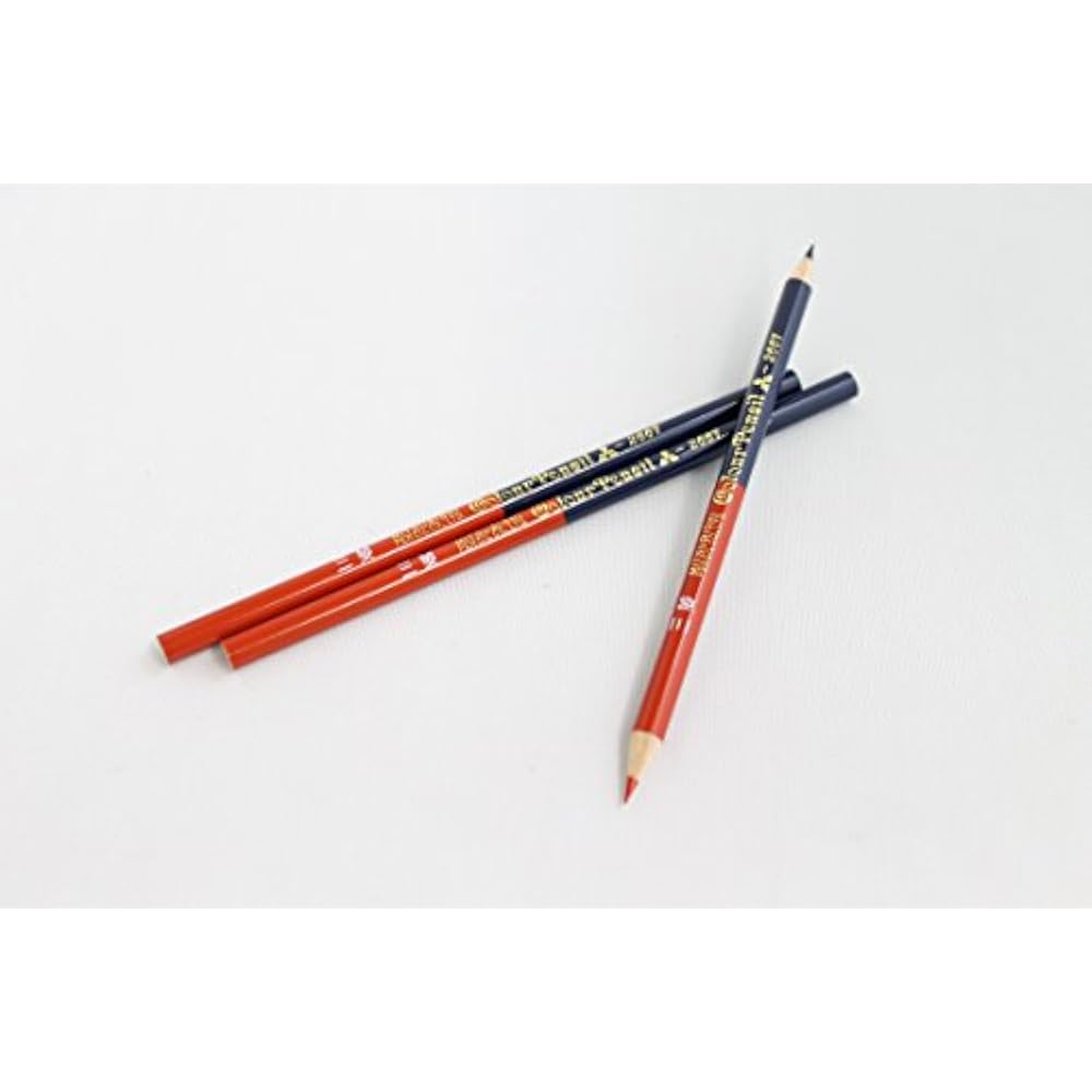 Mitsubishi K2667 Pencil, Vermilion, 2 Colors