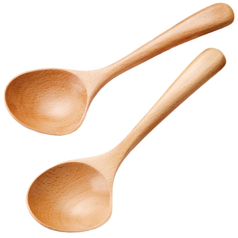 Tang Zong Kuai Japanese Beechwood Soup Spoons (Set of 2)