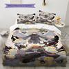 Cartoon Pattern Bedding Quilt Set Quilt Cover Pillowcase Home Decoration Birthday Gift (1 * Duvet Cover + 2 * Pillowcase, Without Core)
