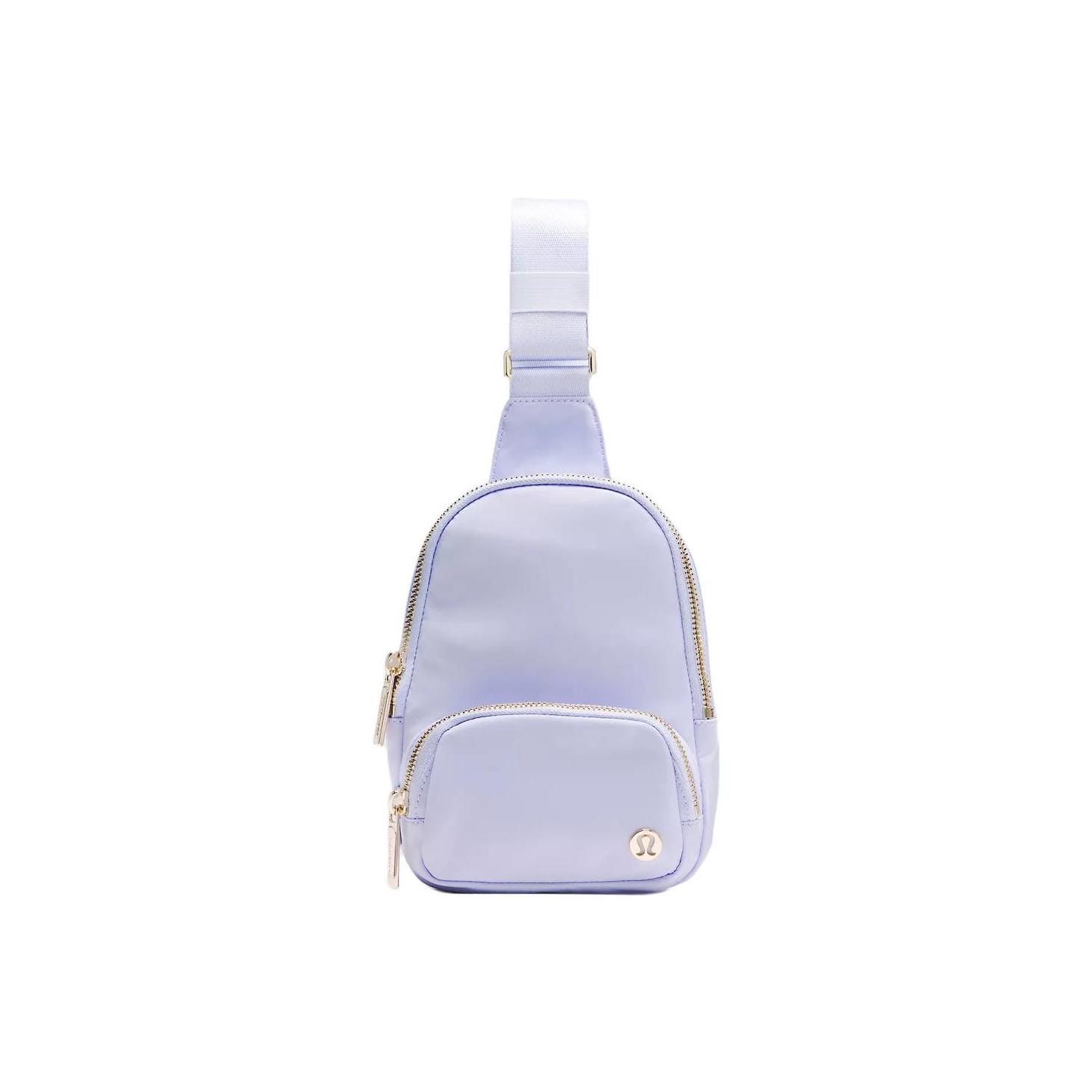 Lululemon Everywhere 2L Metallic Logo Design Polyester Chest Bag Women bags Tranquil-Blue LU9CS4S-032507 Tranquil Blue