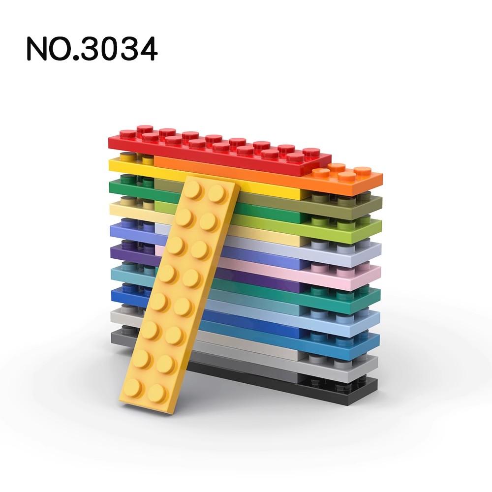 Non-Toxic 20Pcs Moc Parts 3034 Plate 2 X 8 Compatible Bricks Diy Assmble Building Blocks Particle Kids Puzzle Brain Toy Birthday Gift