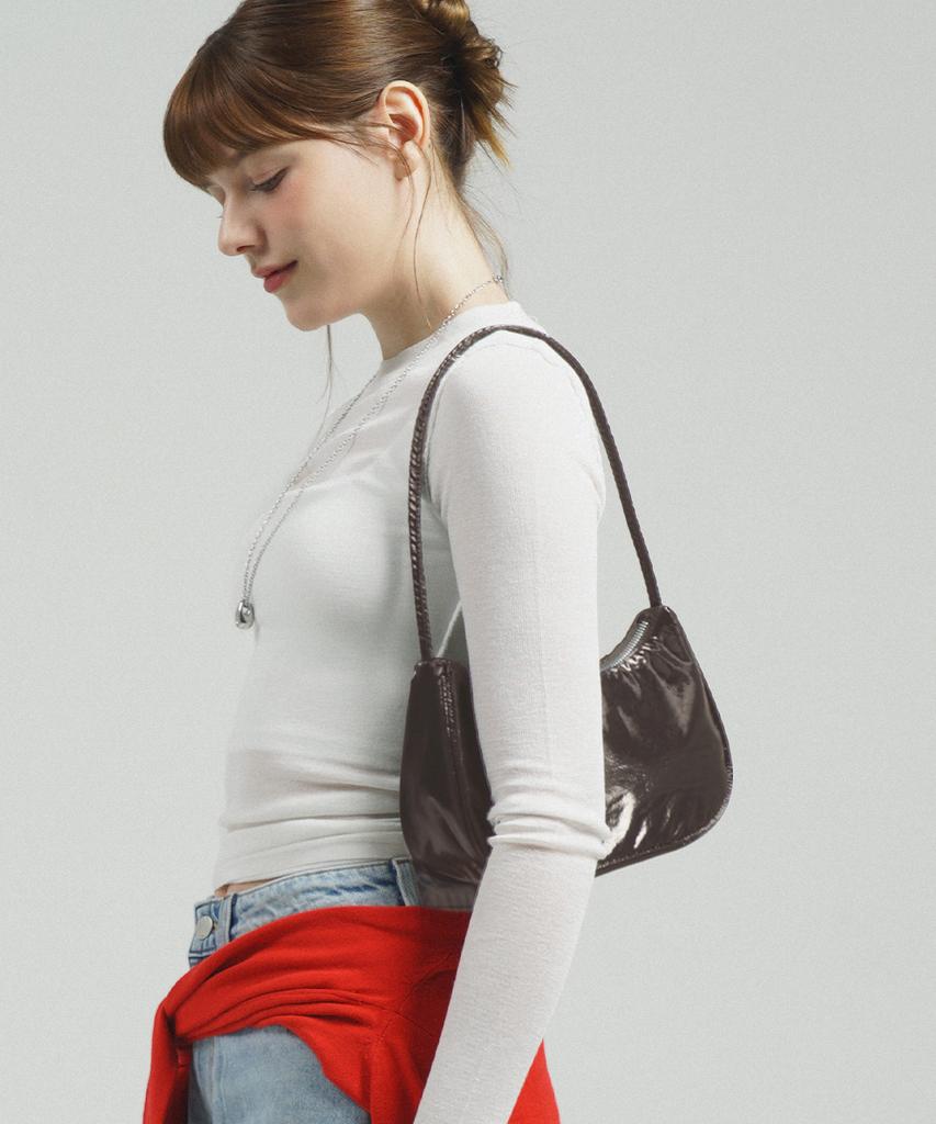 Trm Trm Recycle Petit Glossy Hobo Bag T75U