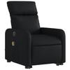 Vidaxl Reclining Lift Chair with Massage, Electric, Black