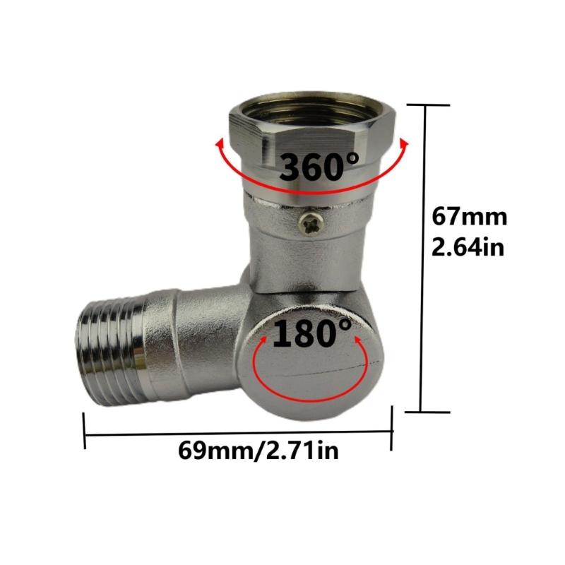 180 And 360 Degree Rotating Brass Garden Hose Adapter Swivel Connector Adjustable Faucet Fittings Easy to Install