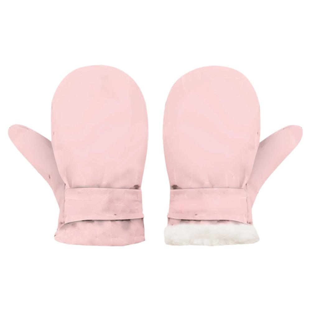 Waterproof Kids Mittens Fleece Lined Winter Gloves Thick Thermal Snow Mittens
