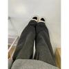 Dark Gray Wide-leg Sweatpants Men's Spring and Autumn Lazy and Loose Sticky Rice Pants Straight and Thin Long Pants