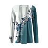 Women's Fashion Floral, Falling Leaves Dresses Autumn Casual Tops Long Sleeve Shirt Loose Pullover