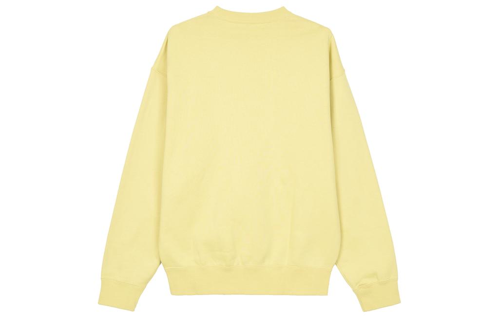 Nike Solo Swoosh Men's Fleece Crewneck Sweatshirt Yellow DX1362-700