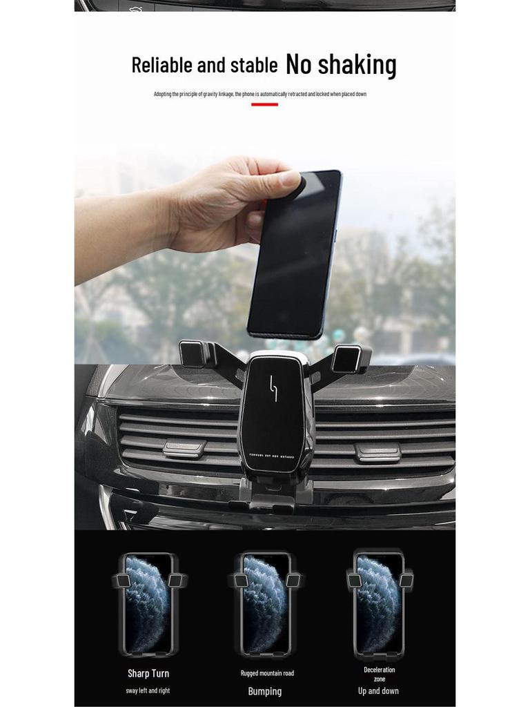 Borgward BX5 Car Phone Holder with Wireless Charging & Navigation for 2016-2020 Models