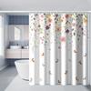 Enchanting Garden Bliss Shower Curtain for Serene Bathroom Decor, Featuring a Delicate Watercolor Design of Vibrant Flowers