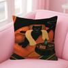 Painting Of A Cat Cushion Cover Pillowcase Upholstery Sofa Throw Pillow Home Decor Pillowcas