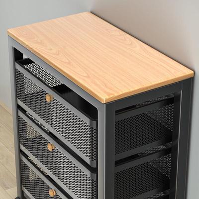 Multi-Layer Floor-Standing Kitchen Storage Rack for Vegetables, Fruit, and Microwave