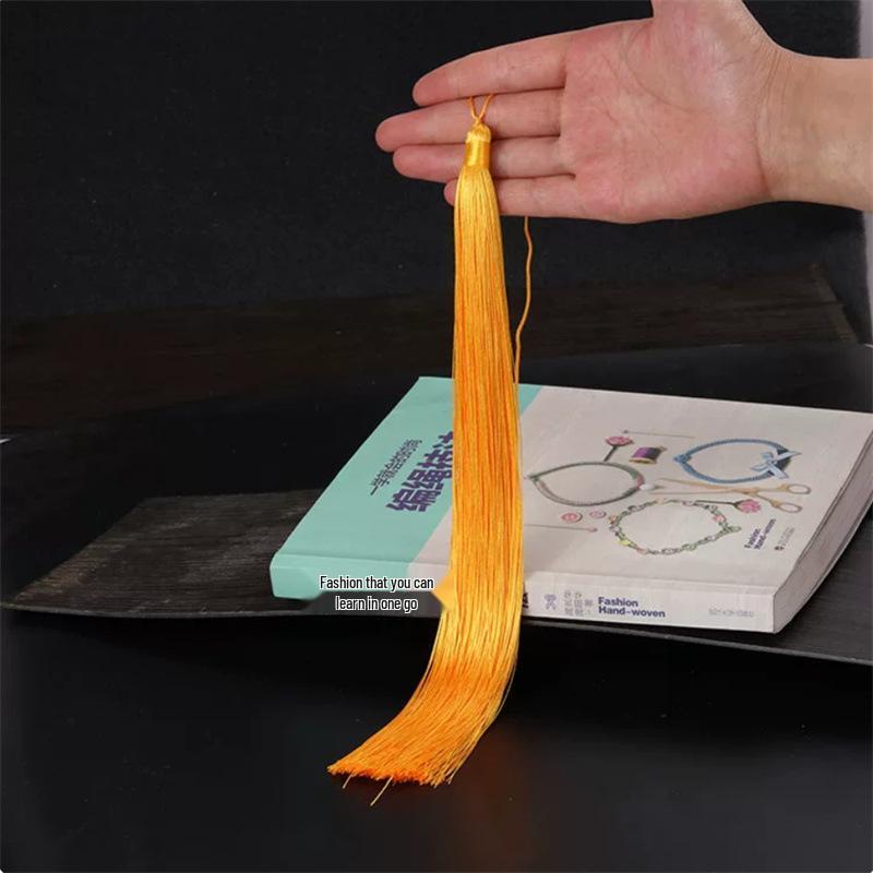 30cm Long Chinese Knot Tassel for Clothing, Hats, and Ancient-Style Hair Accessories