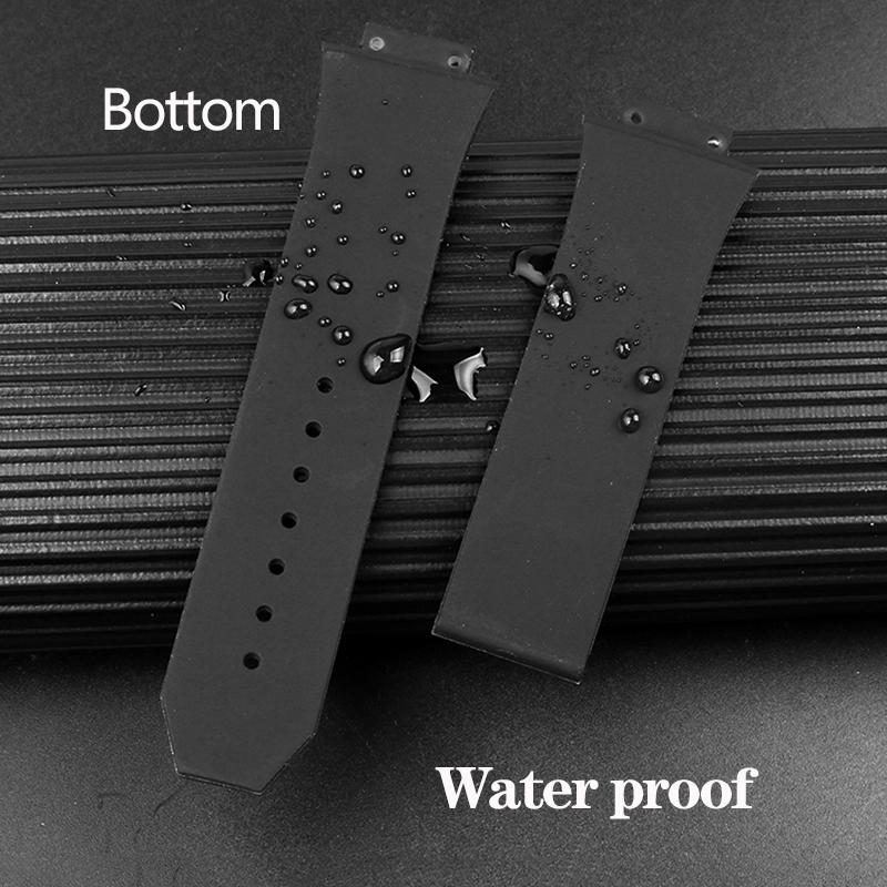 17x27mm Silikónový remienok na hodinky pre Hublot Big Bang Classic Fusion Vystupujúci Gumový Remienok na Hodinky Nástroje Remienok 27*17mm Čierny Modrý Sivý