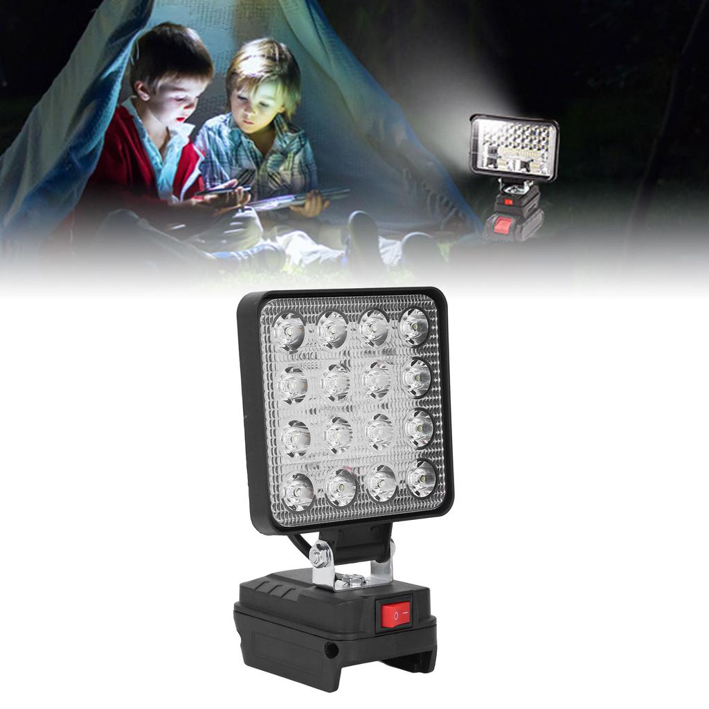 Cordless LED Work Light Dual USB Ports 48W 4800LM Emergency Portable Flood Lamp for WA3551 5Pin 18V Lithium Ion Battery