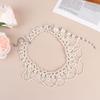 White Beaded Headdress French Style Pearl Bridal Headwear Wedding Elegant Hair Jewelry Photography Accessories
