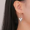 Cazador Stainless Steel Heart Women's Earrings Drop Dangle Earrings Jewelry 2026 Trend Wedding Party Birthday Gift New Wholesale