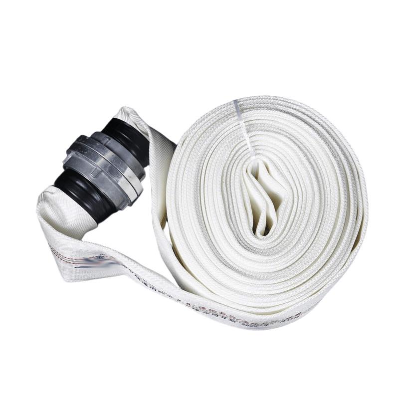 Shuilongjiangshan Lined Fire Hose with Straight Flow Nozzle