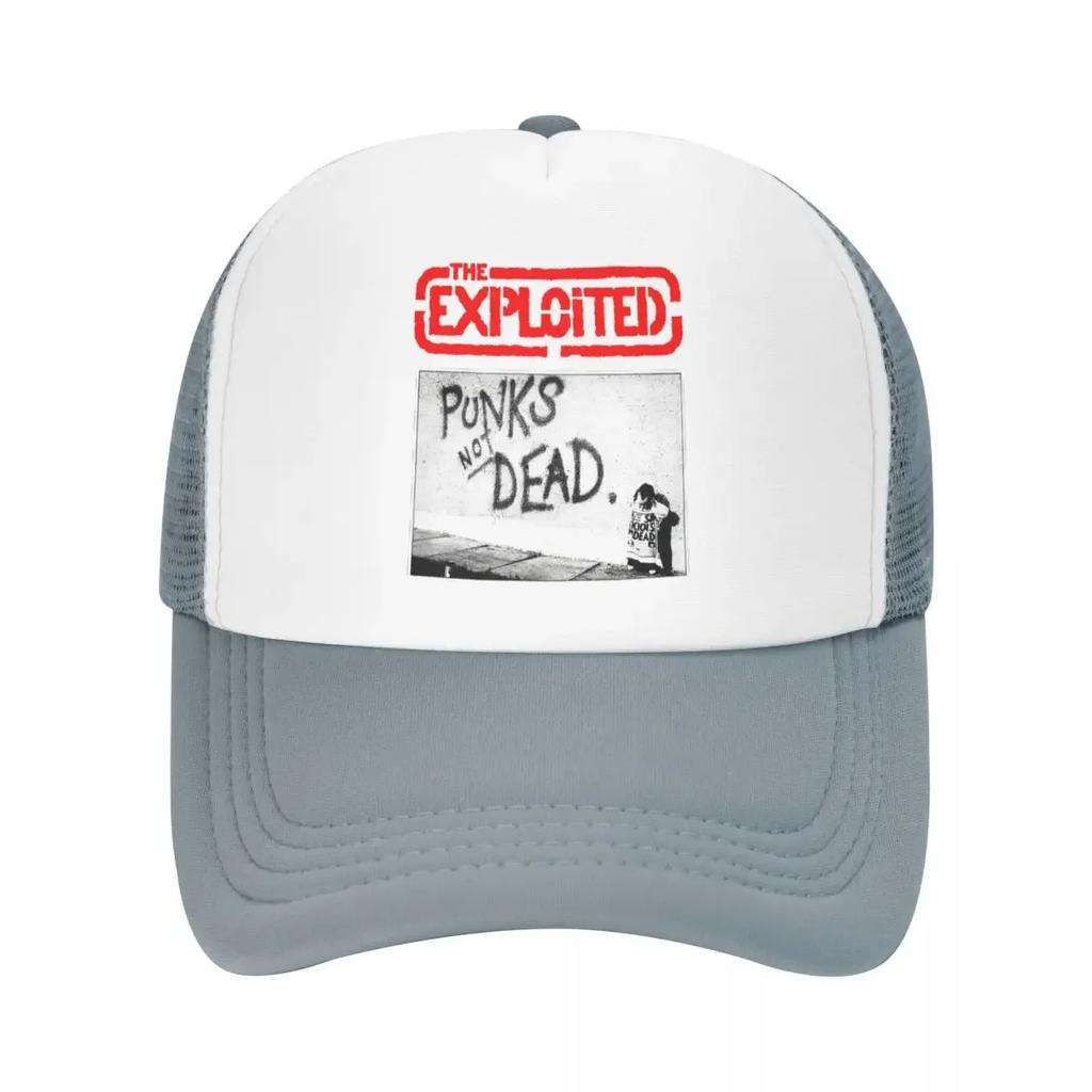 The Exploited Scottish Punk Rock Band Punks Not Dead Baseball Cap Trucker Hats Breathable Retro