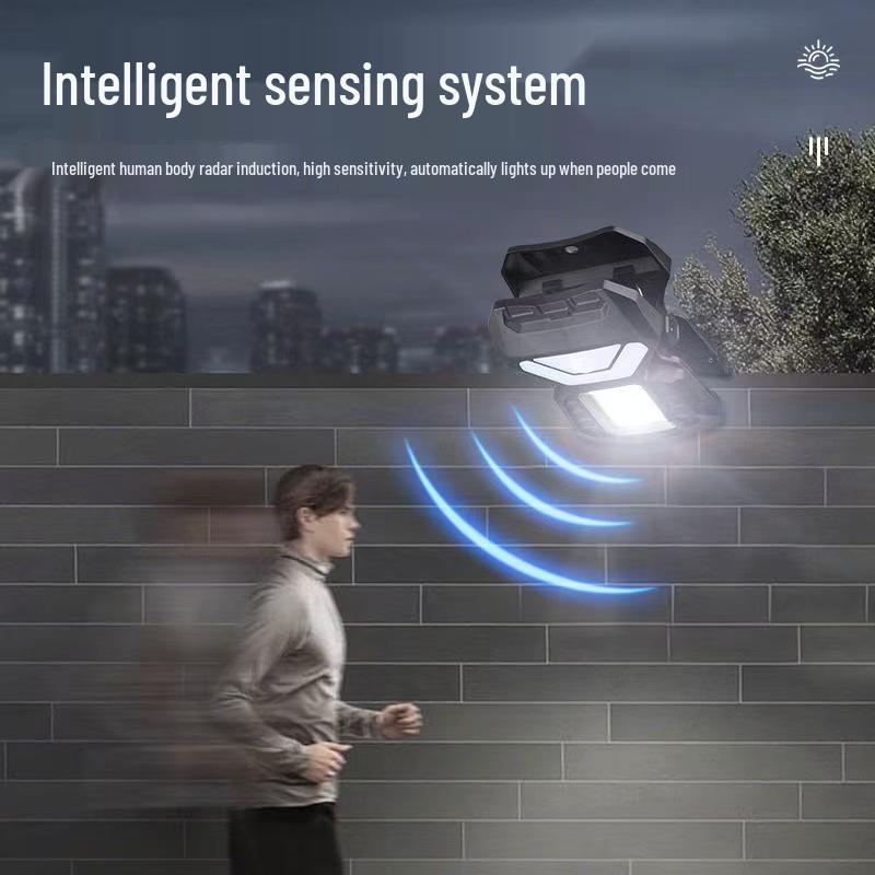 Solar Sensor Außenleuchten für Hof, Balkon, Camping und Arbeitszimmer - Bestseller Clip-On Design