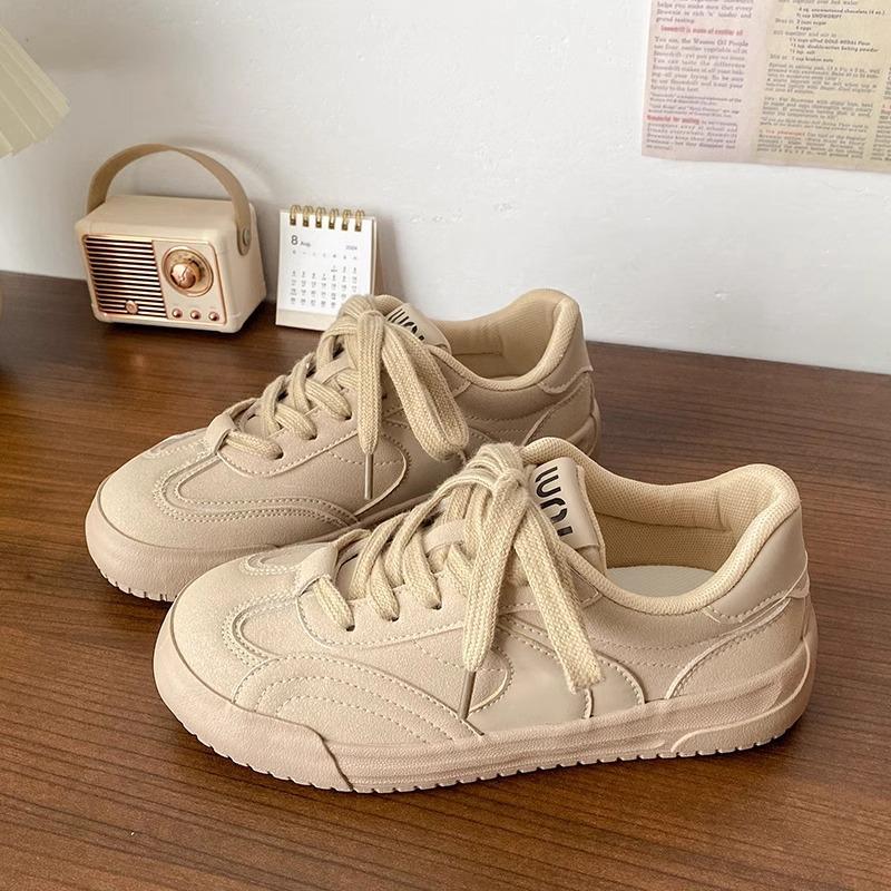 2025 Autumn New Simple Design Solid Color Versatile Casual Shoes Flow Retro Versatile Low Top Breathable