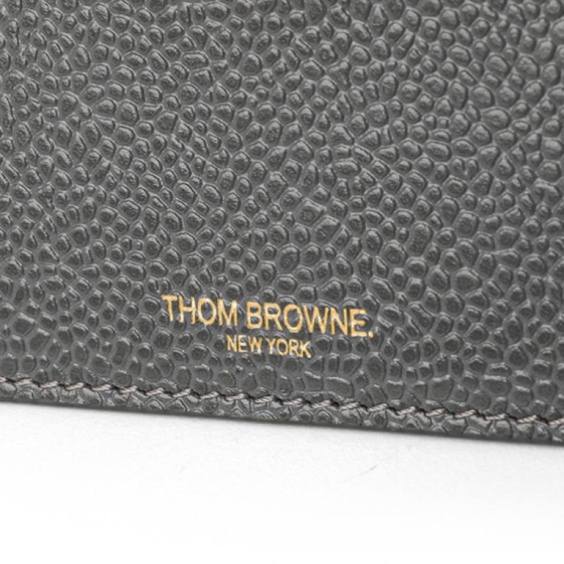 Thom Browne Pebble Grain Three Stripe Tab Card Wallet Maw031l 00198 025