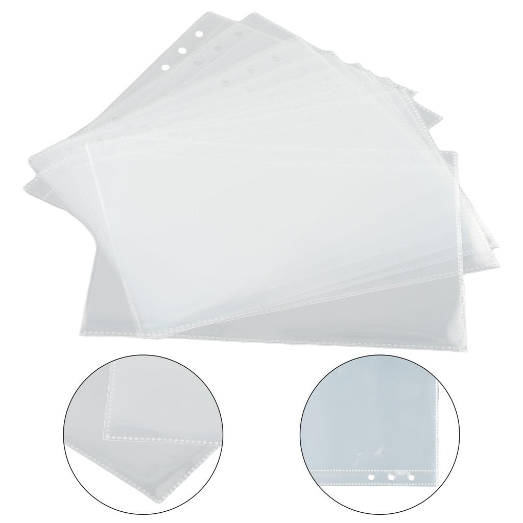10pcs 15.2*19.8cm PP Material A5 Binder Sleeves 1P 2P 4P Photo Album Binder Refill Inner Cards Photo Card Photo Album Binder Ref