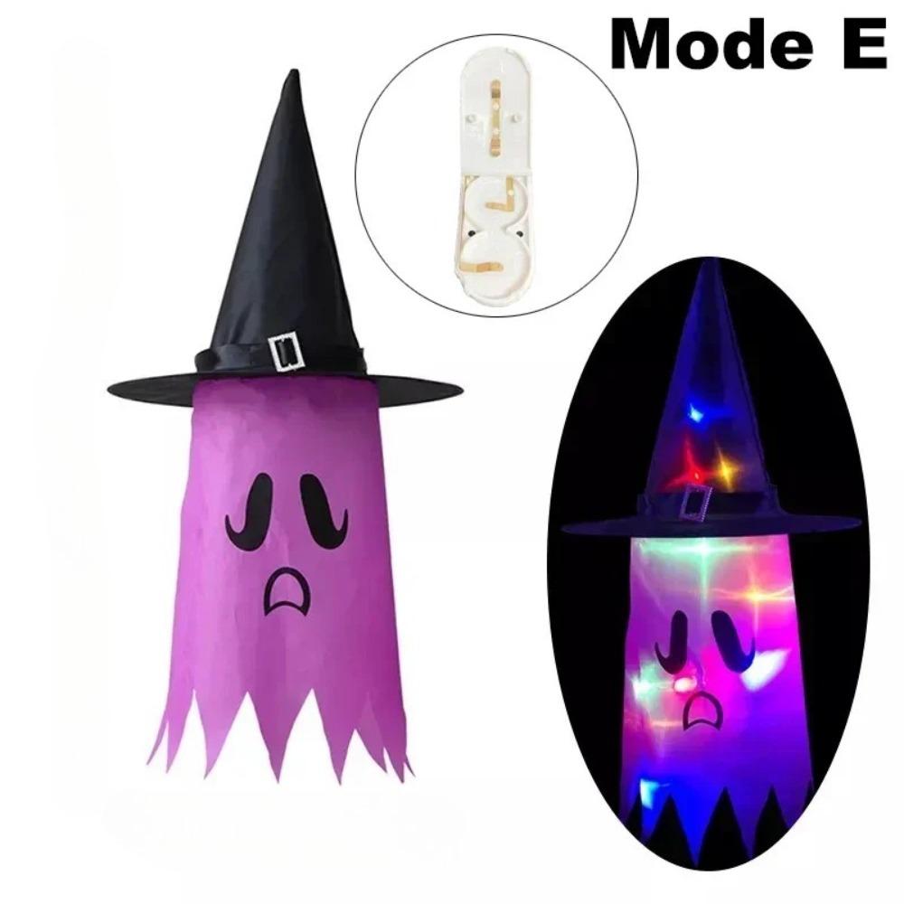 Lightweight Witch Hat Lanterns Hanging Decoration LED Glowing Light Halloween