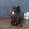 Genuine Leather Clutch Bag for Men Crocodile Genuine Leather High Quality Real Leather Brown