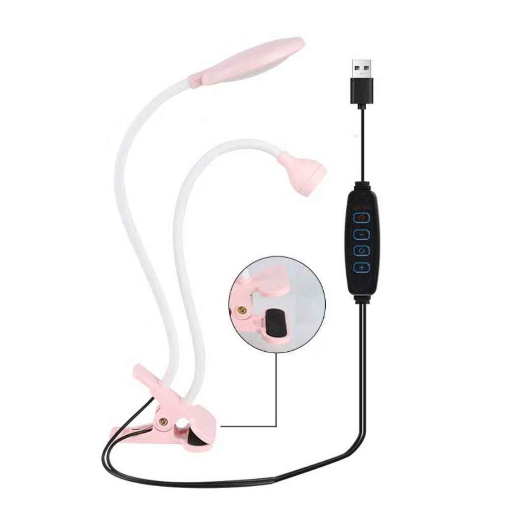 Double-head Gooseneck Nail Lamp Nightlight UV Curable Violet Lamp  for Manicure Salon