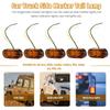 Powerful 10Pcs Amber 2 Led Light Oval Clearance Trailer Car Truck Side Marker Tail Lamp