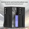 With Credit Card Slot Multifunctional Kicktand Wrist Strap Folding Case For Samsung Z Fold 7 Fold7 Galaxy Z Fold 6 5 4 Cover